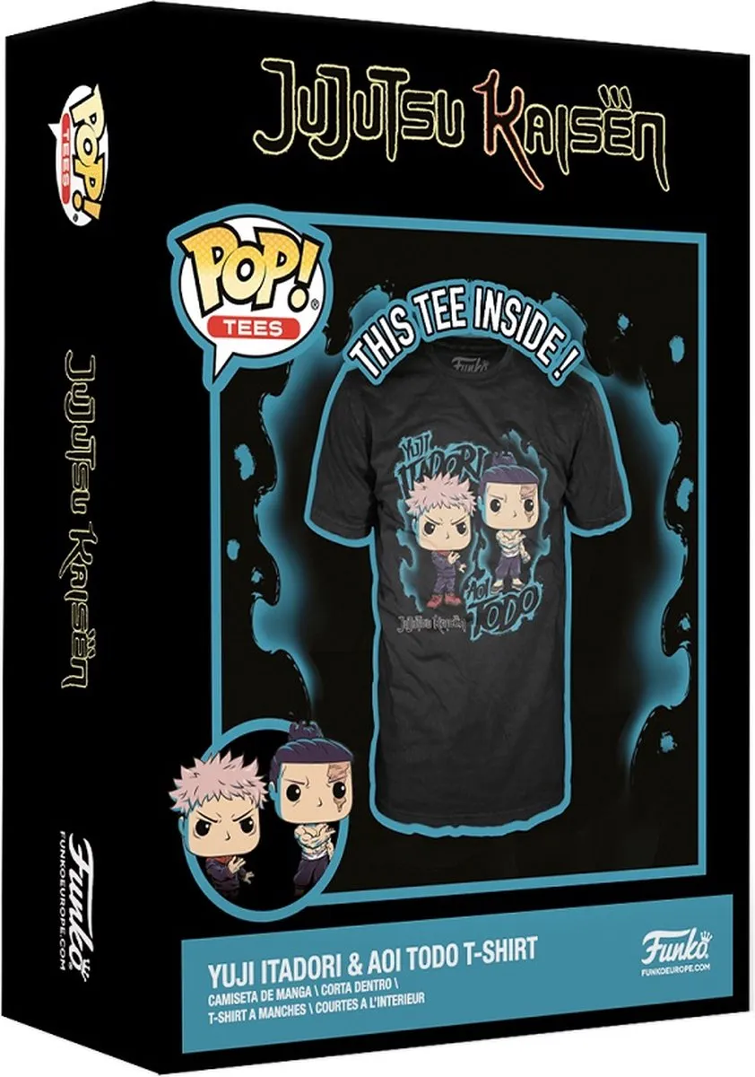 Funko Boxed Tee Jujutsu Kaisen Yuji & Aoi - Veelkleurig