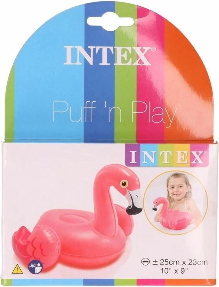 Intex Opblaasbare Flamingo - Roze - 25x23cm