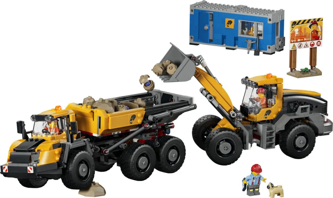 LEGO City 60494 Bouwset Bouwplaatsvoertuigen & Kantoor - 1132 Stukken