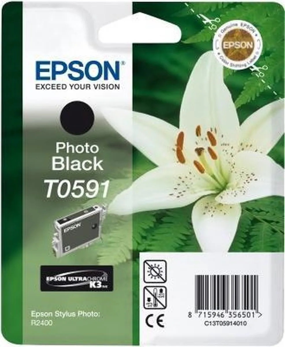 Epson T0591 Inktcartridge Zwart - 640 pagina's