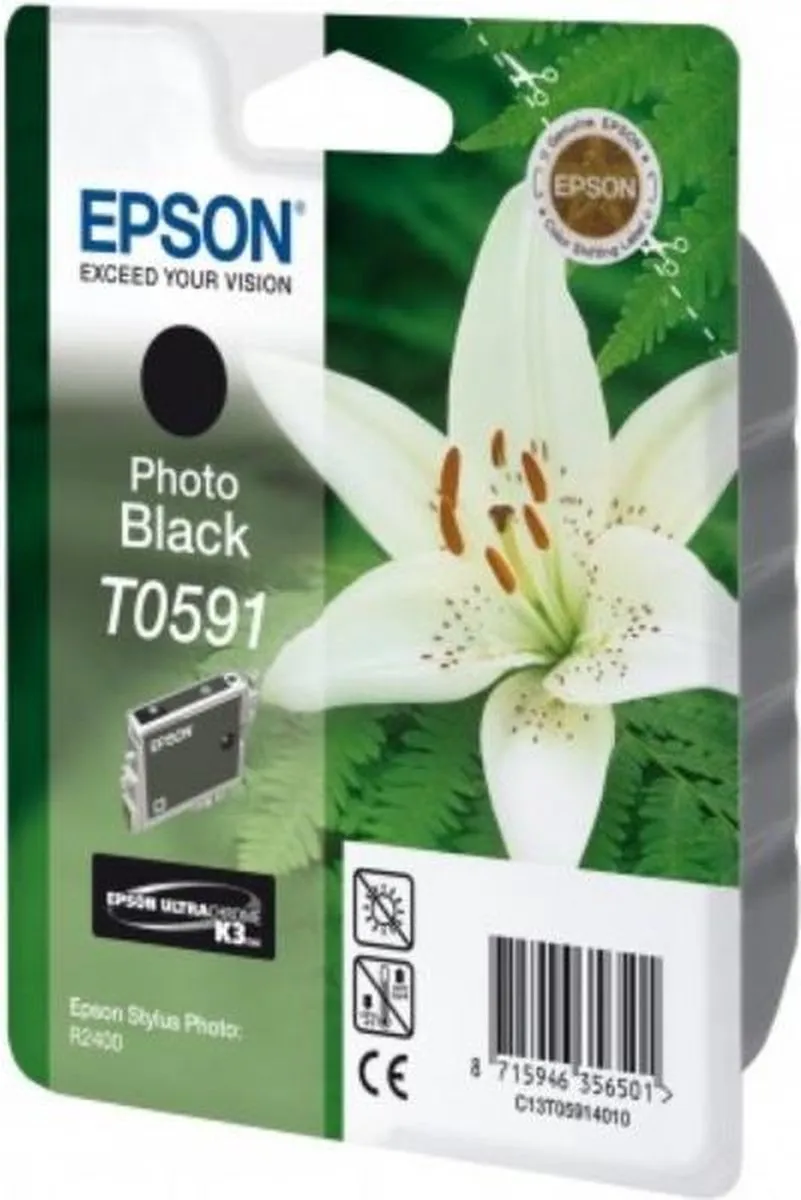 Epson T0591 Inktcartridge Zwart - 640 pagina's