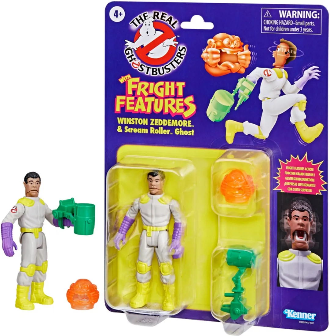 Hasbro The Real Ghostbusters Winston Zeddemore & Scream Roller Ghost - Kenner Classics - HASF9892
