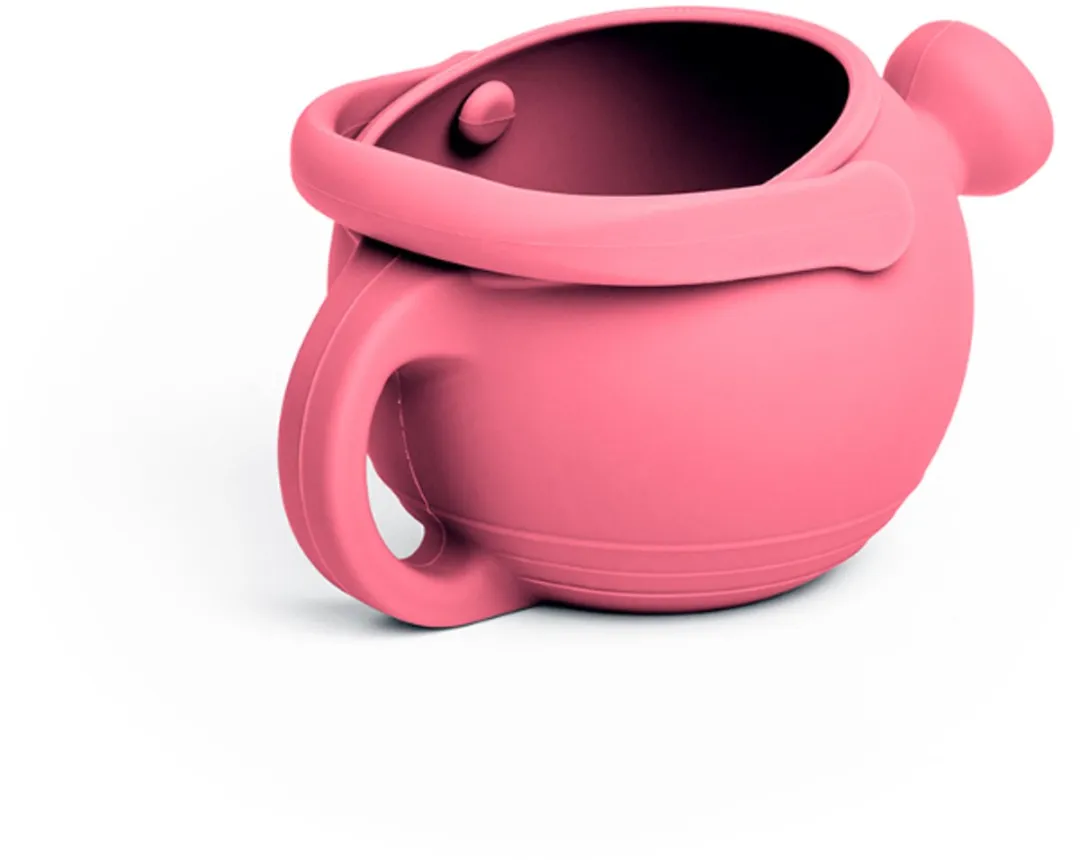 BIGJIGS Siliconen Gieter Koraal Roze