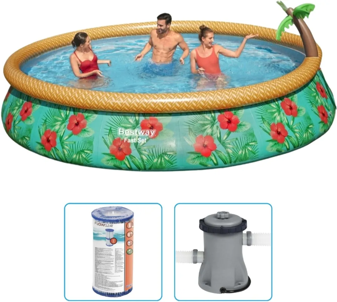 Bestway Fast Set Paradijsprint Zwembad 457x84cm