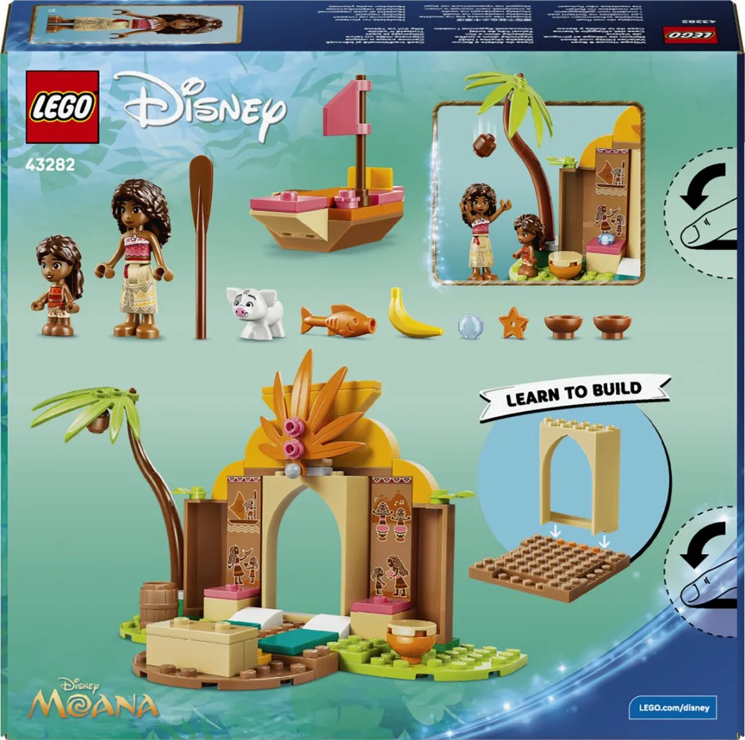 LEGO Disney Vaiana Dorpshuis en Boot 43282 - 85 Stukken - Multicolor