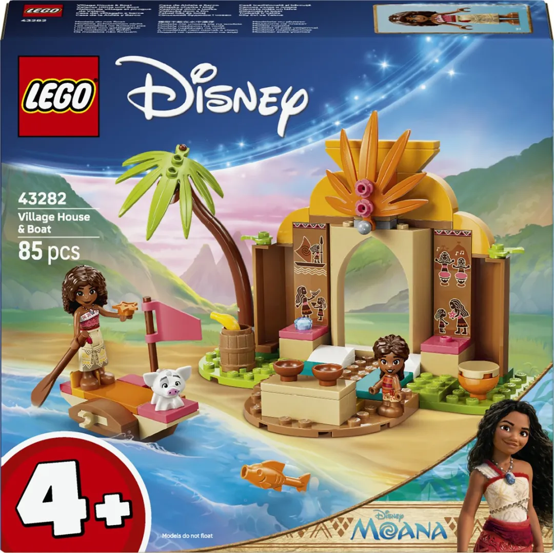 LEGO Disney Vaiana Dorpshuis en Boot 43282 - 85 Stukken - Multicolor