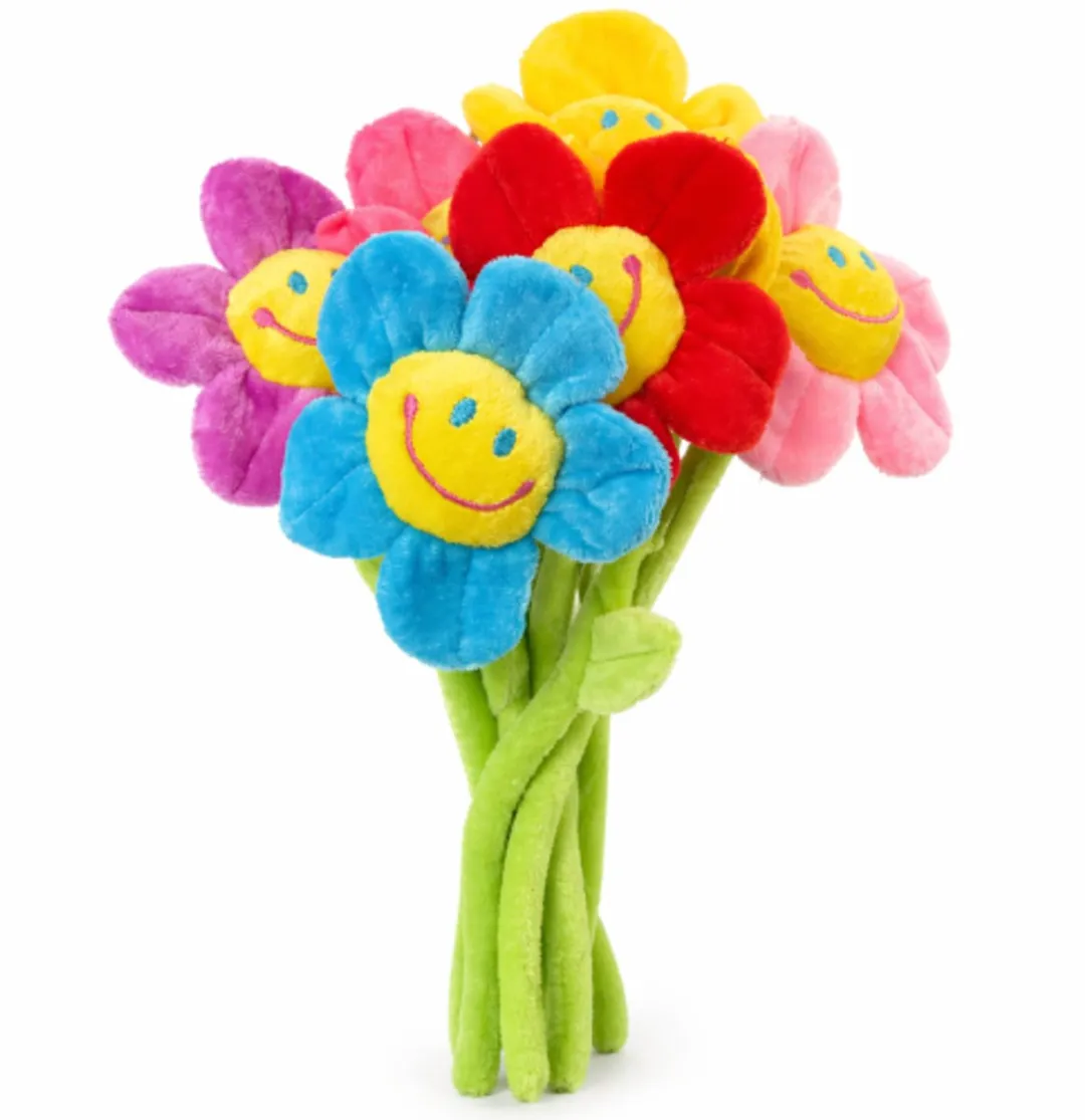 Topknuffels Bos Bloemen Boeket Pluche Knuffel Set 30cm