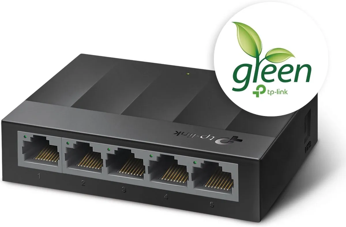 TP-Link LS1005G 5-Poort Unmanaged Switch - Zwart
