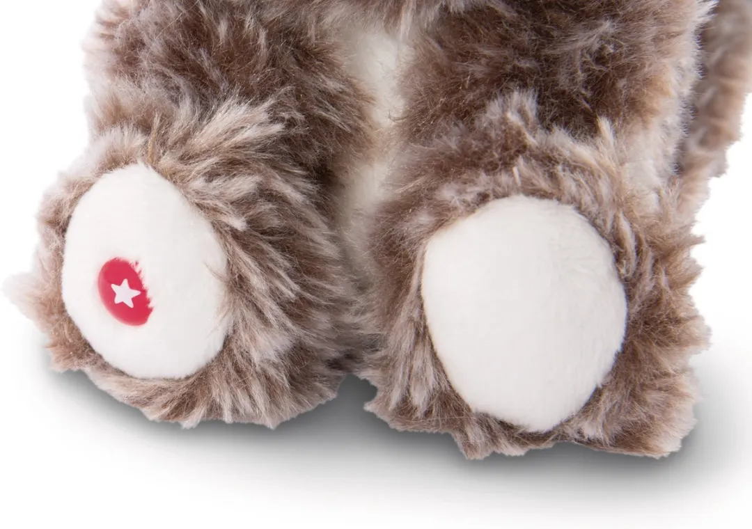 Nici Clooney Knuffelwasbeer - 15cm - Grijs