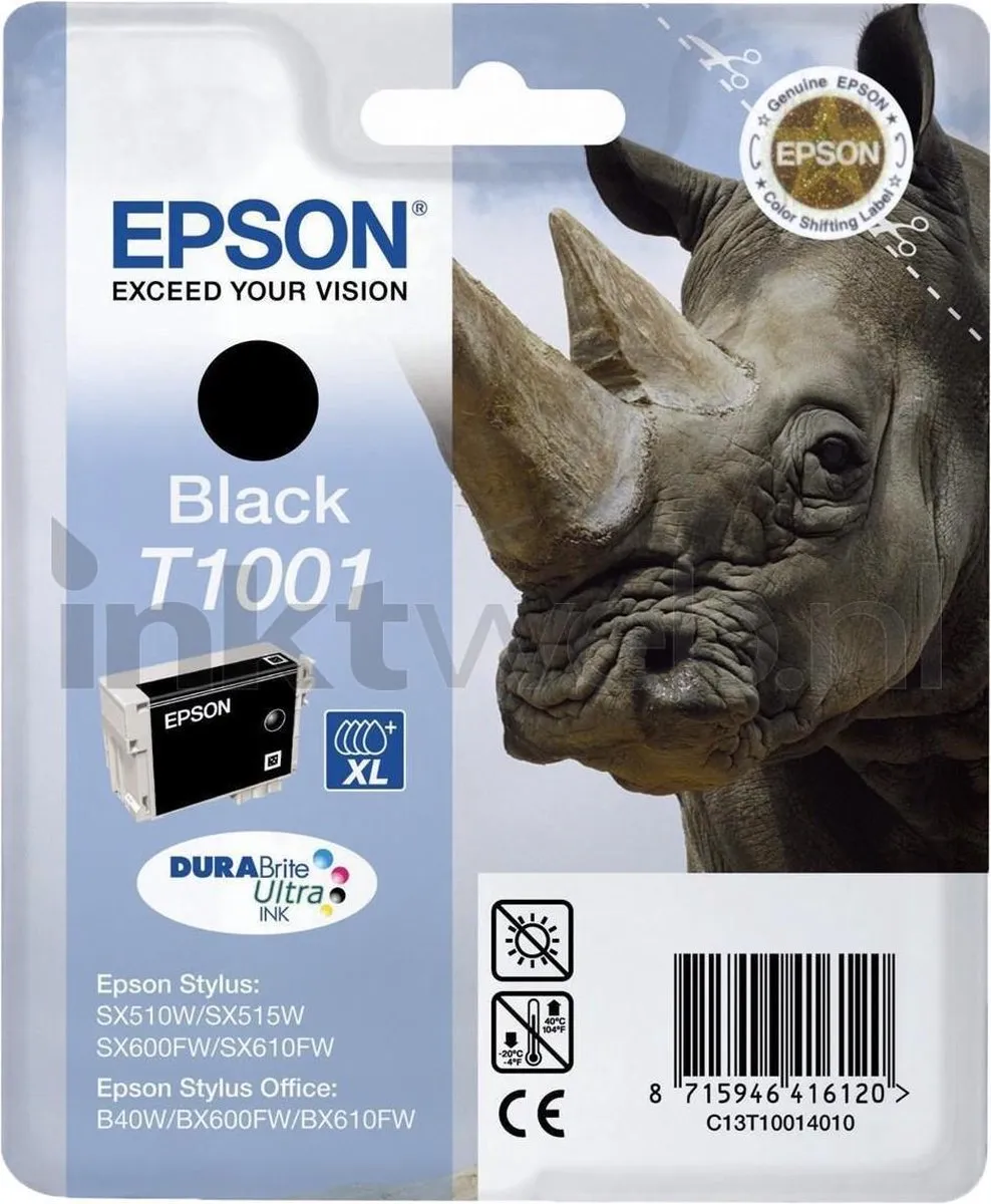 Epson T1001 Inktcartridge Zwart C13T10014010