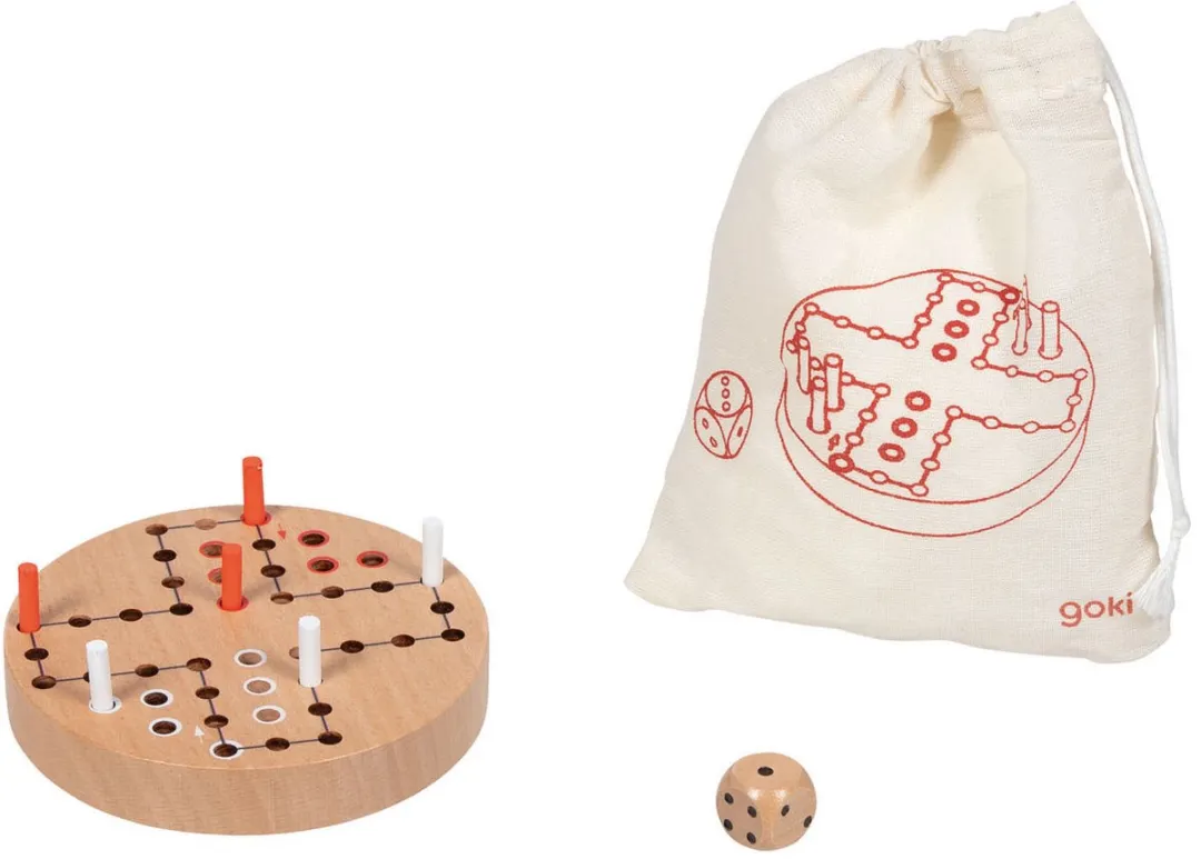 Goki Houten Ludo - Meerkleurig - MPN 56294