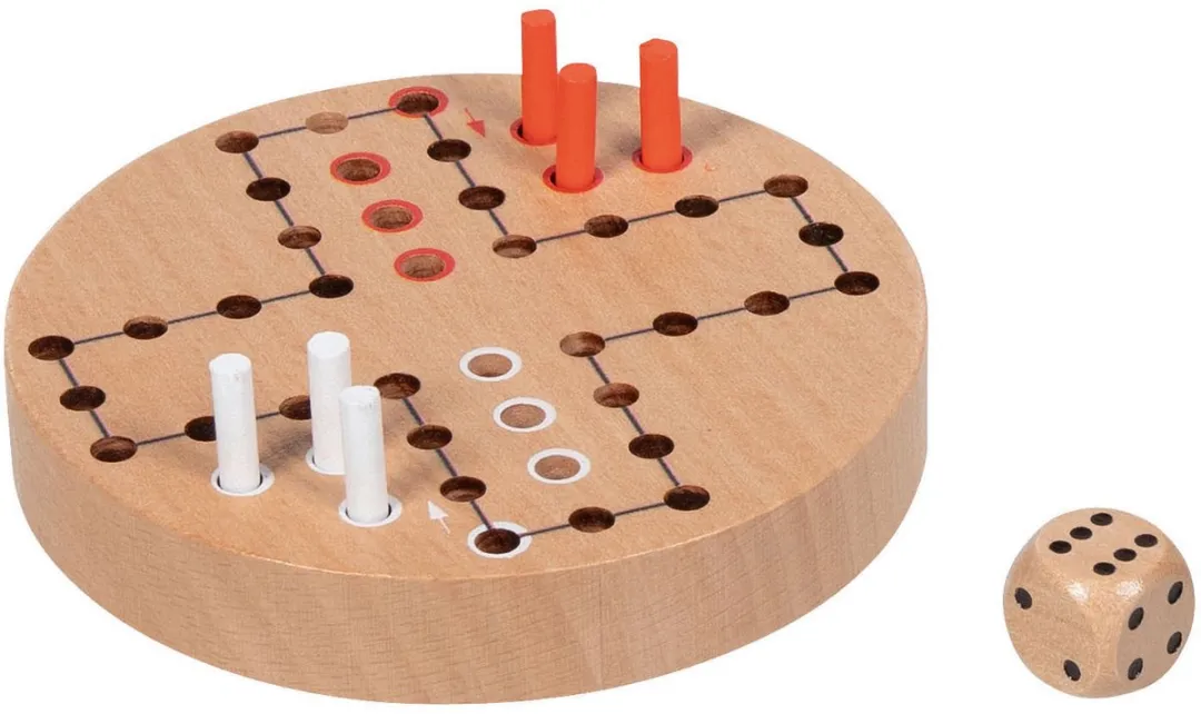 Goki Houten Ludo - Meerkleurig - MPN 56294