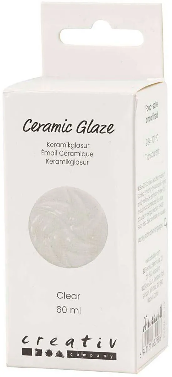 Creativ Company Keramiek Glazuur Transparant 60ml - Meerkleurig