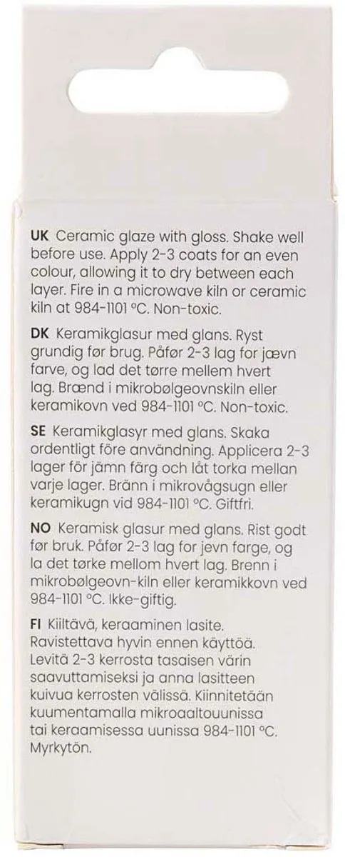 Creativ Company Keramiek Glazuur Transparant 60ml - Meerkleurig
