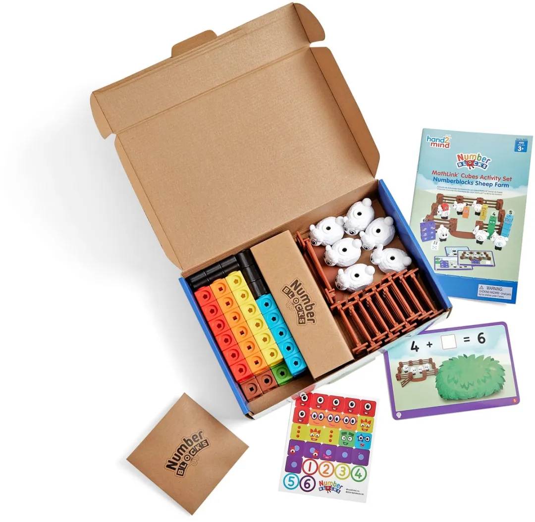 Learning Resources MathLink Cubes Numberblocks Sheep Farm - 950HM96093UK - Meerkleurig