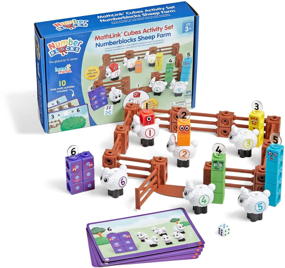 Learning Resources MathLink Cubes Numberblocks Sheep Farm