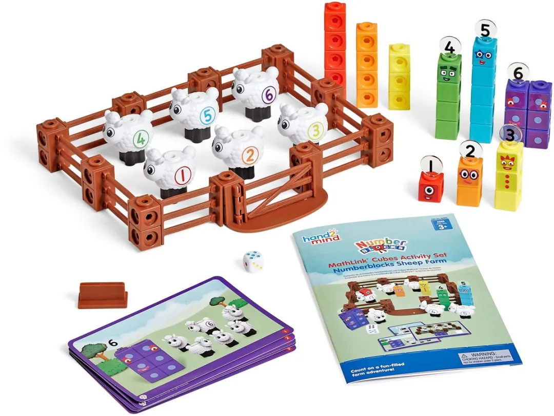 Learning Resources MathLink Cubes Numberblocks Sheep Farm - 950HM96093UK - Meerkleurig