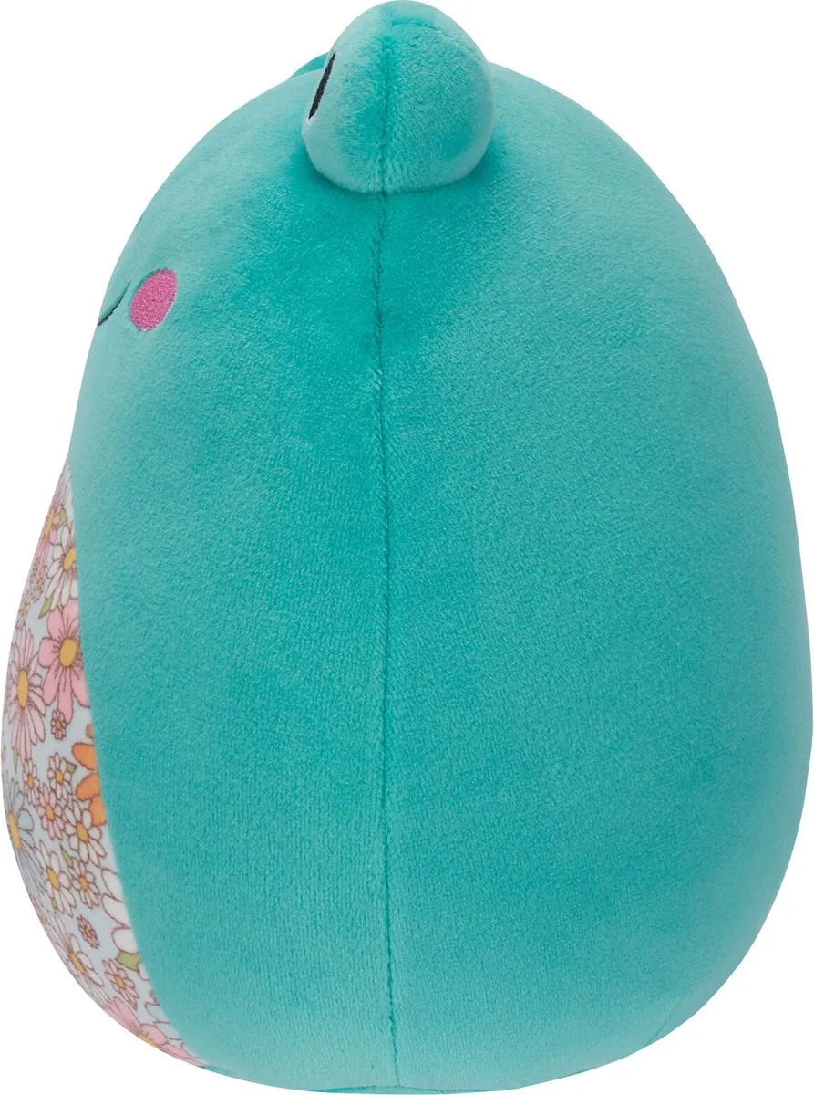 Squishmallows Robert Aqua Frog Knuffel - 19cm - Turquoise/Rozewit