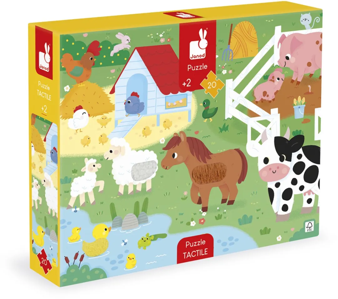 Janod Voelpuzzel Boerderij 20-delig