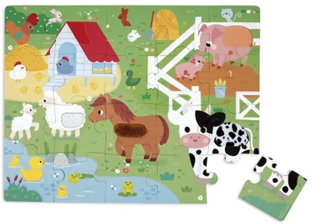 Janod Voelpuzzel Boerderij 20-delig - Meerkleurig
