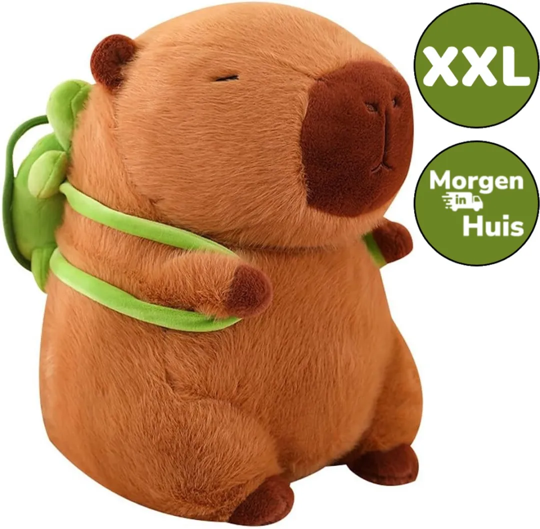 Topknuffels Capybara XXL Pluche Knuffel 70cm
