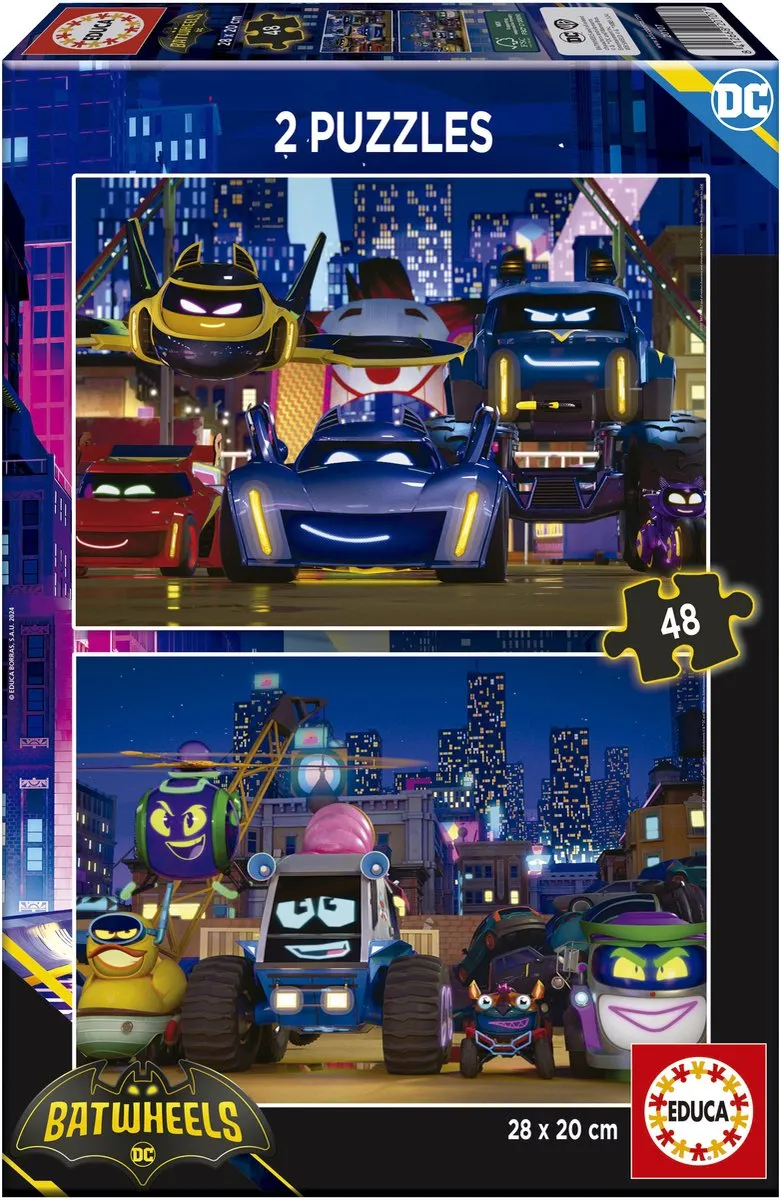 Educa Batwheels Batman Puzzel 96 Stuks