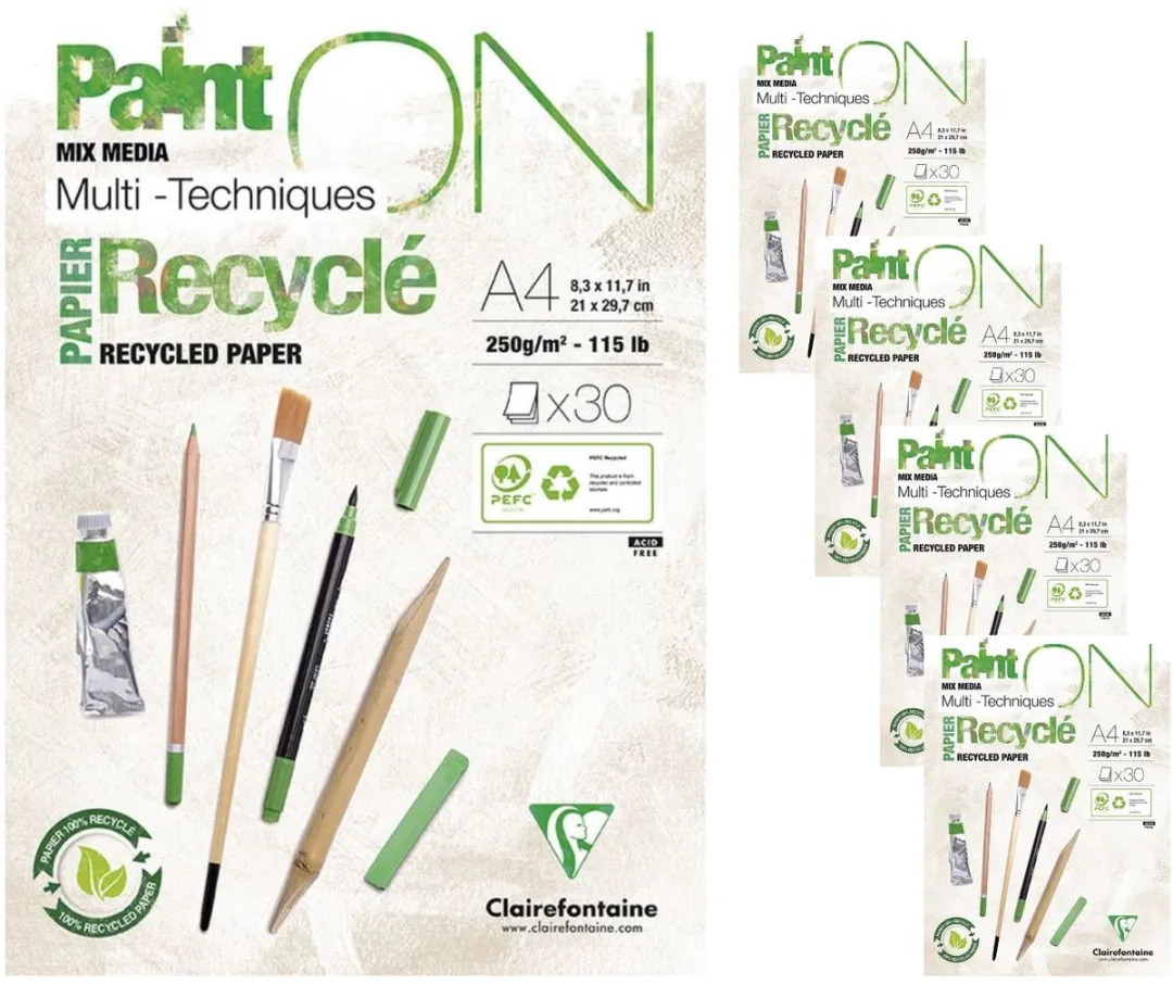 Clairefontaine Paint ON Multi-Techniek Pad A4 250g