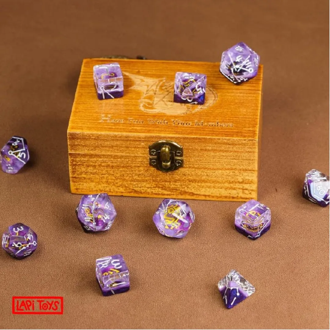 Lapi Toys DnD Polydice Mega Set 12 Stuks - Paars