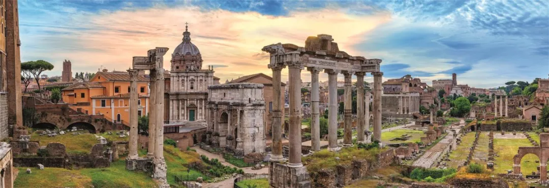 Clementoni Panorama 1000 Rome bij schemering - 1000 Stuks - 98x33cm