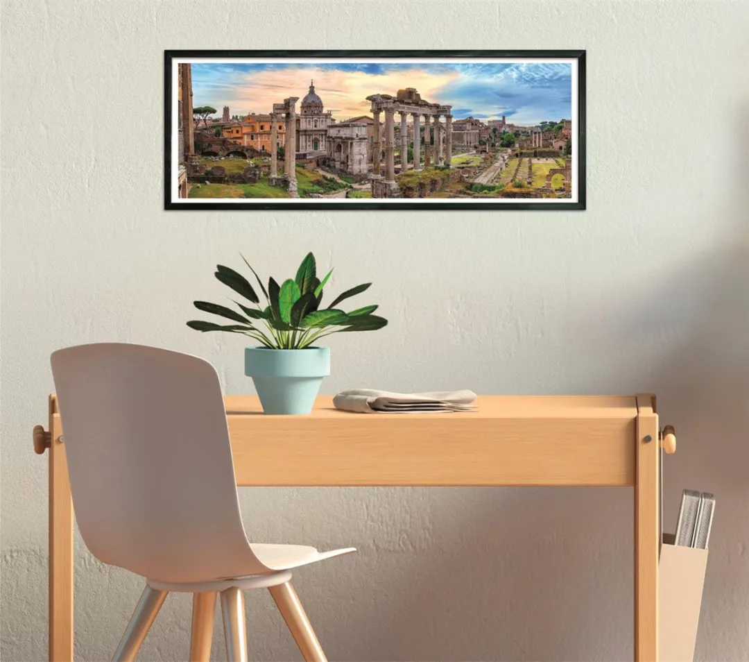 Clementoni Panorama 1000 Rome bij schemering - 1000 Stuks - 98x33cm