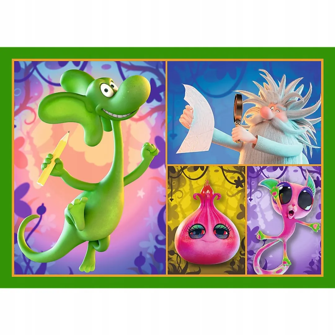 Trefl Diplodok Drakenwereld Puzzels 4-in-1 - 70 Stuks