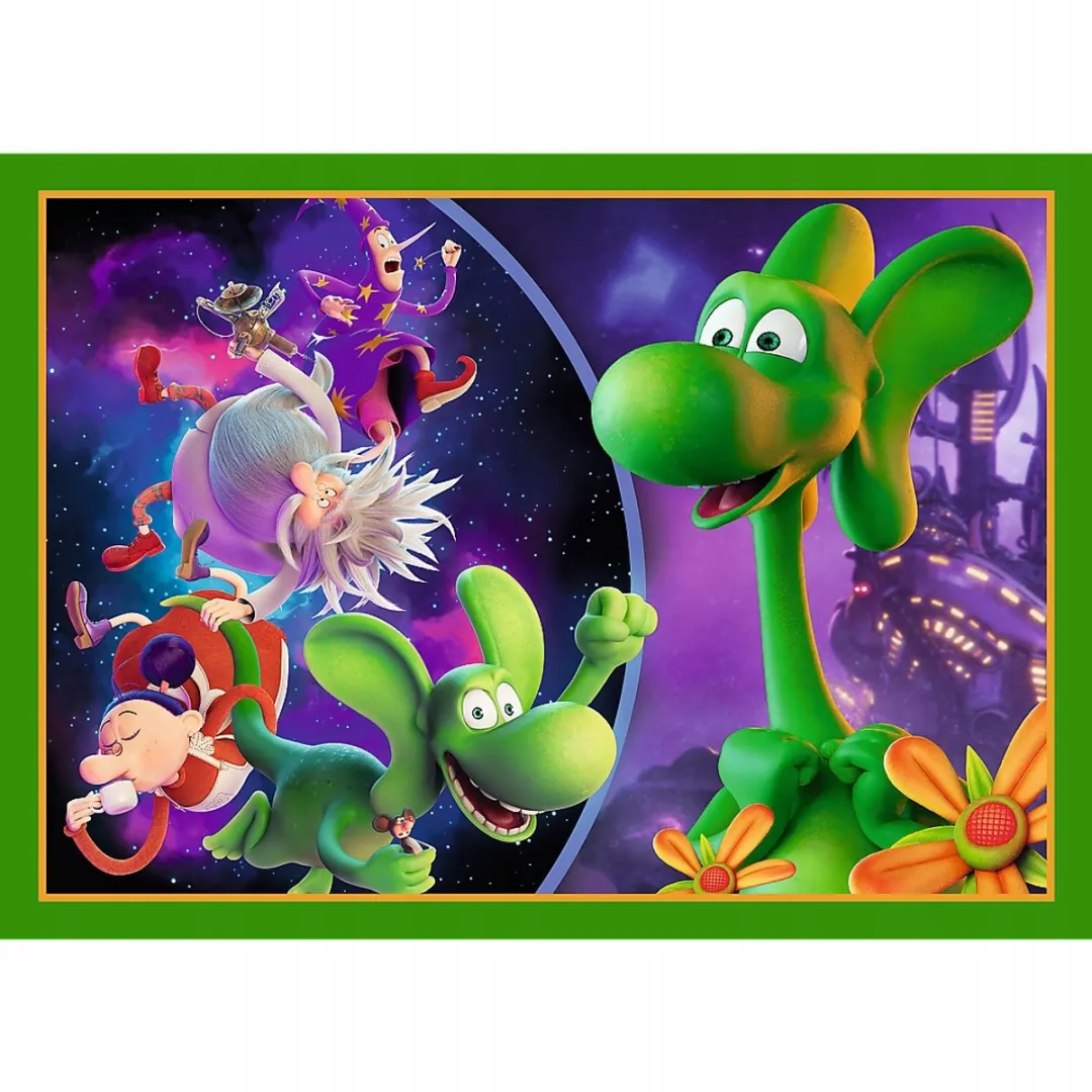Trefl Diplodok Drakenwereld Puzzels 4-in-1 - 70 Stuks