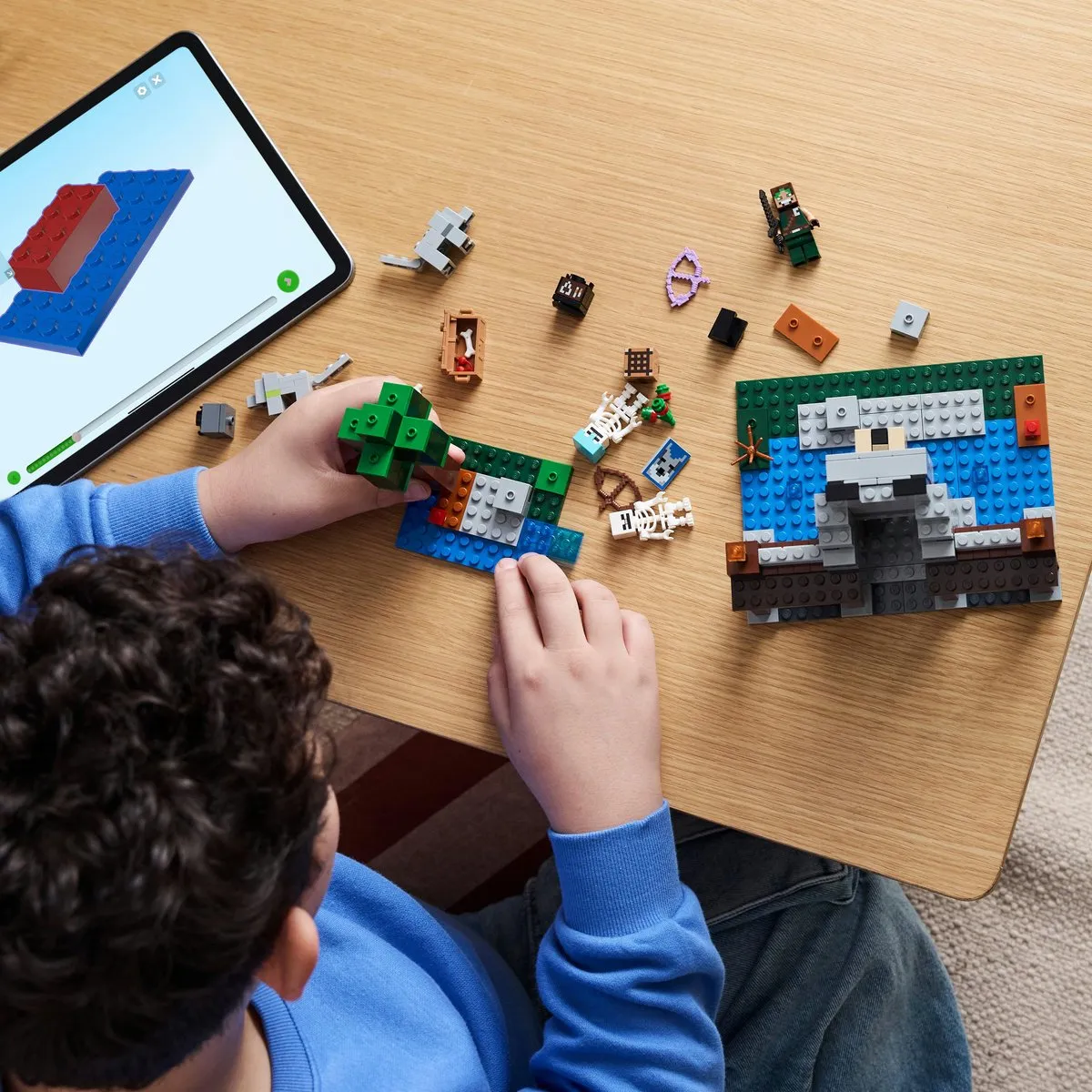LEGO Minecraft De Wolvenburcht 21261 - 312 Stenen - Blauw - afbeelding 6 van 6