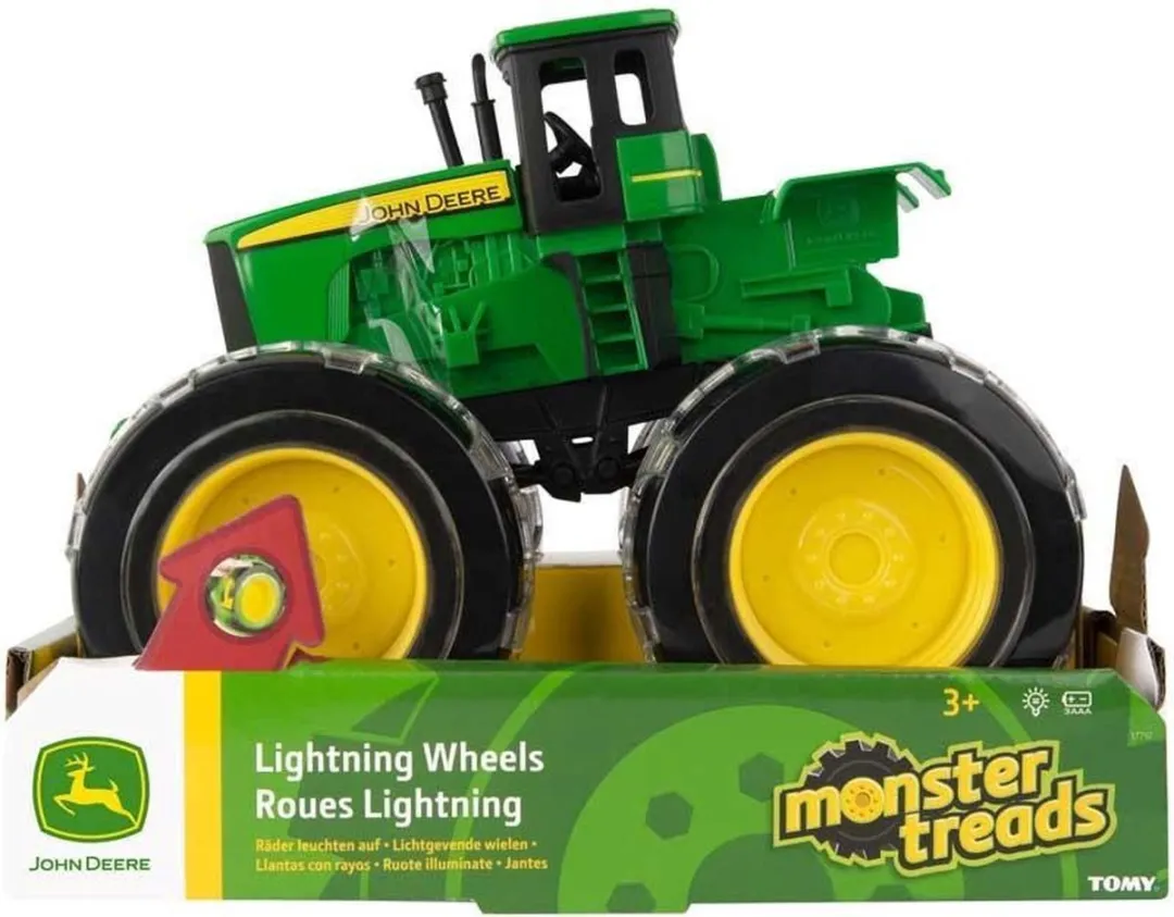 Tomy Monster Lightning Wheels Tractor John Deere - Groen - afbeelding 6 van 6