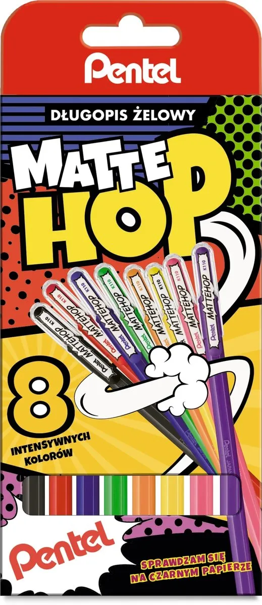 Pentel Mattehop Gelpenset 8-delig