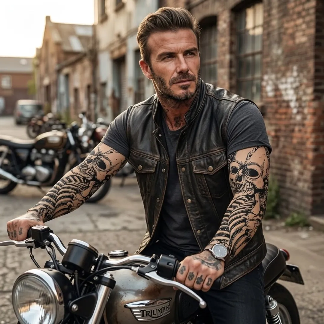 NuveX Tattoo Mouwen Set 8 Stuks - Zwart Beige