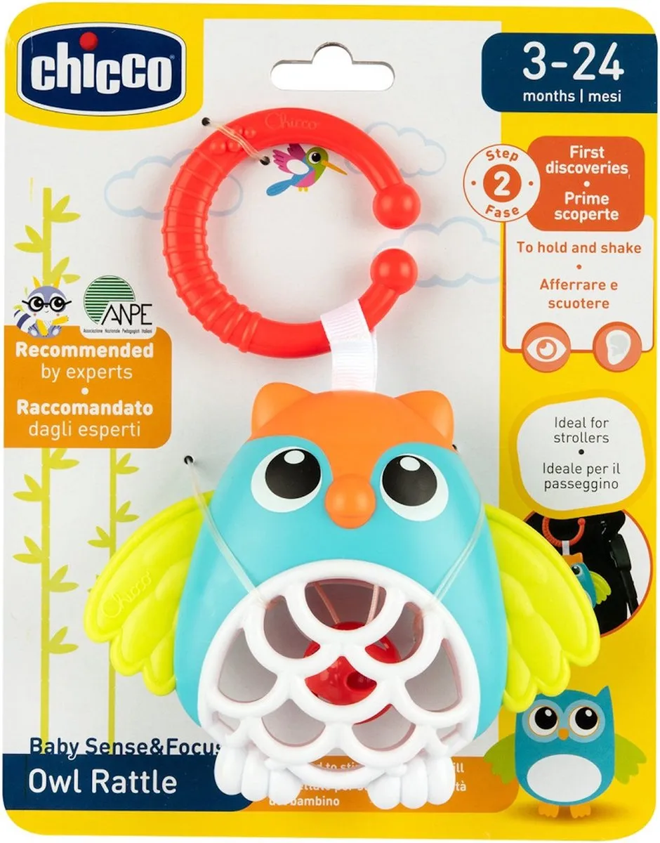 Chicco Uil Rammelaar/Buggyspeeltje 11590000000 - Multicolor - afbeelding 5 van 5