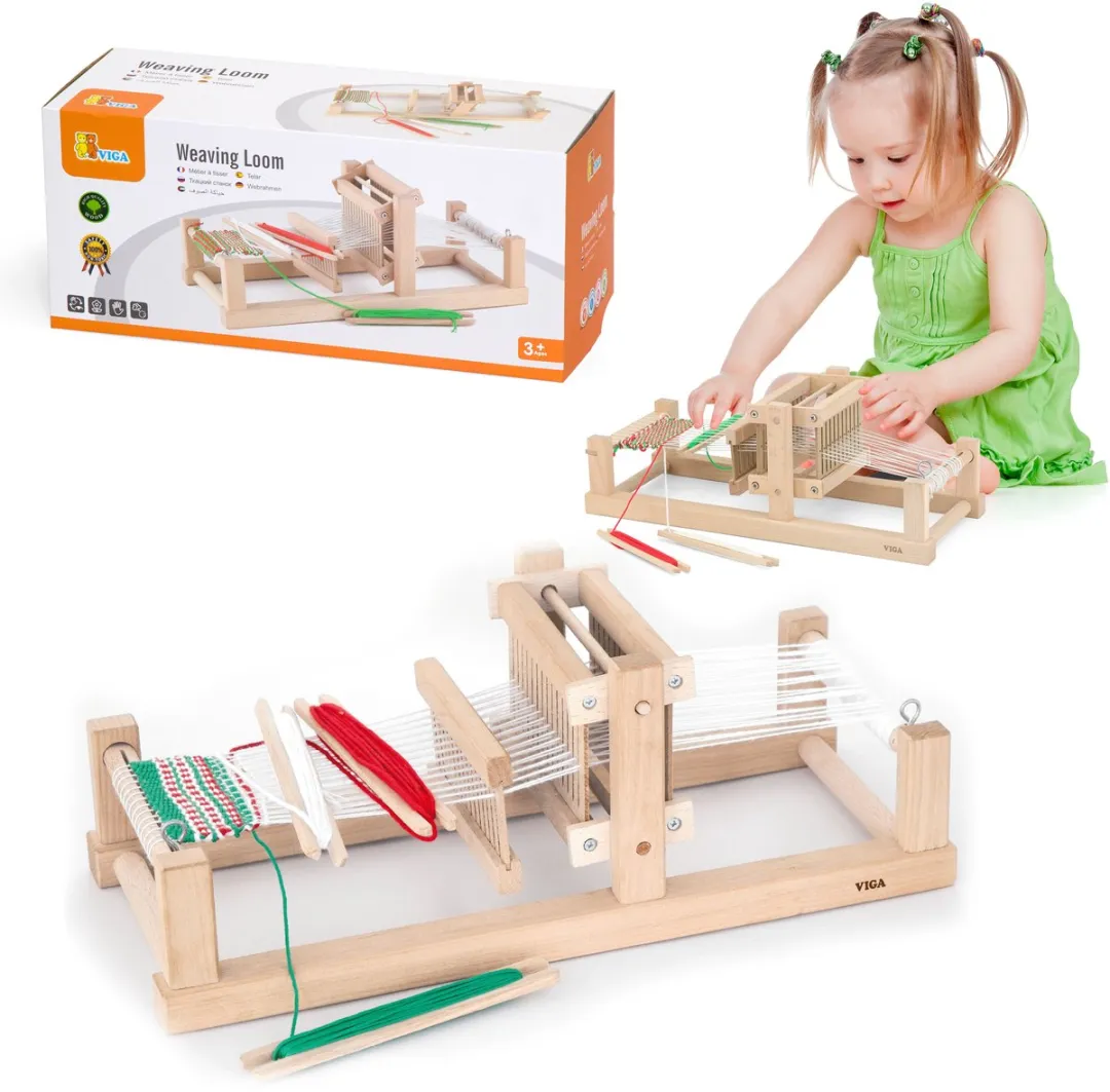 Viga Toys Houten Weefgetouw 38cm