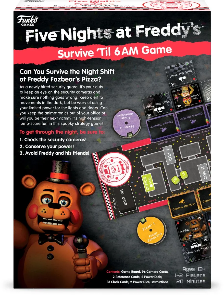 Funko Games Five Nights at Freddy's Survive 'Til 6AM Bordspel - Coöperatief - 932695.006