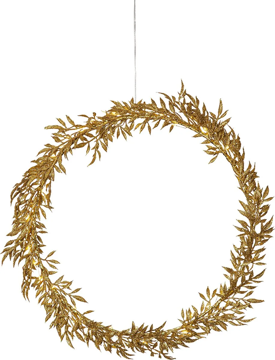 Star Trading LED Gouden Krans Elegant 44cm