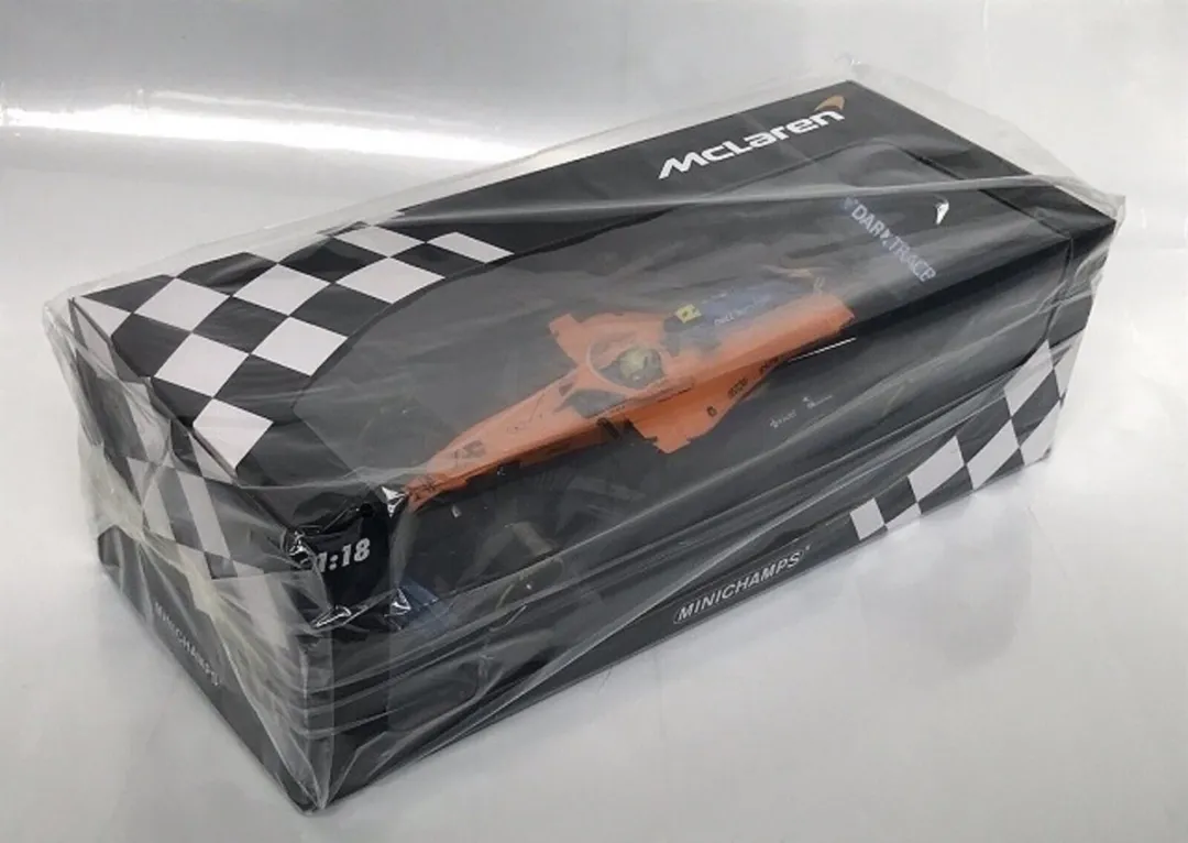Formule 1 McLaren Renault MCL35 #4 Oostenrijkse GP 2020 - Minichamps - Oranje/Blauw
