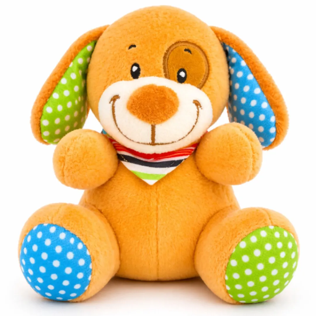 Topknuffels Hond Zittend Pluche 16cm