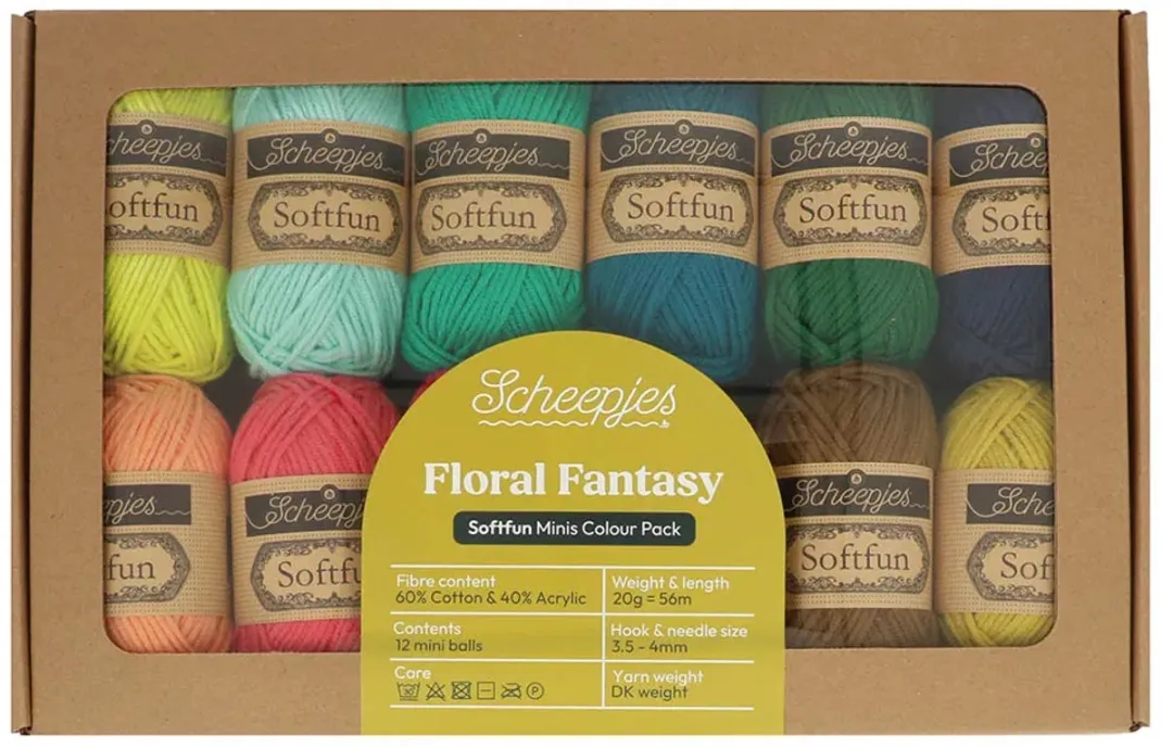 Scheepjes Softfun Floral Fantasy Kleurenpakket - 12x20g