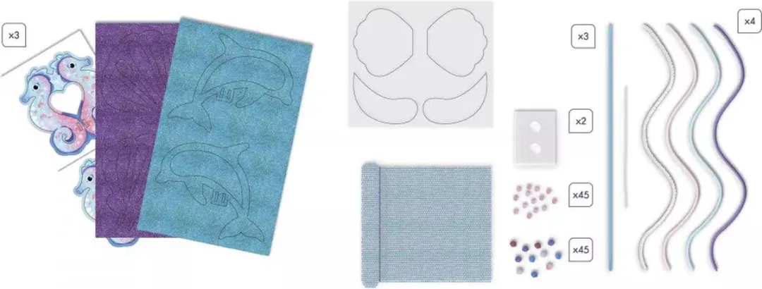Janod Magic Ocean Knutselset - 3 Toverstokken Zeemeermin Multikleur
