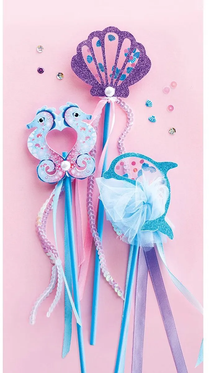 Janod Magic Ocean Knutselset - 3 Toverstokken Zeemeermin Multikleur