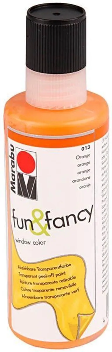 Marabu Sticker- en Glasverf Oranje 80ml