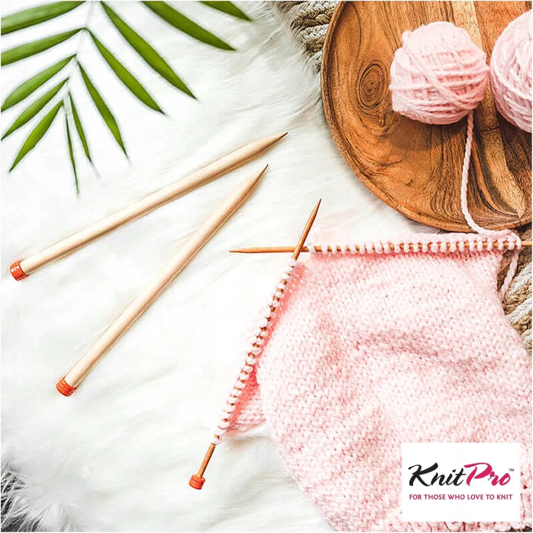 KnitPro Basix Rechts Houten Breinaalden 6,5mm x 40cm