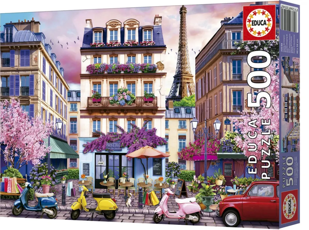 Educa Parijs Shopping District Legpuzzel 500 XXL Stukjes - Meerkleurig - afbeelding 2 van 3