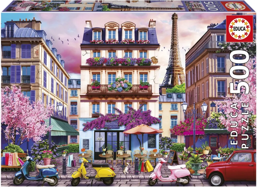 Educa Parijs Shopping District Legpuzzel 500 XXL Stukjes - Meerkleurig - afbeelding 3 van 3