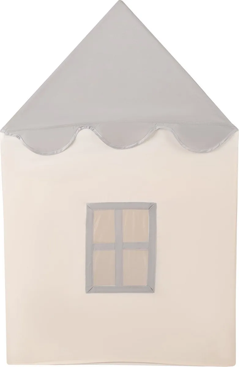 KiddyMoon Speeltent Wit-Grijs - Speelhuisje